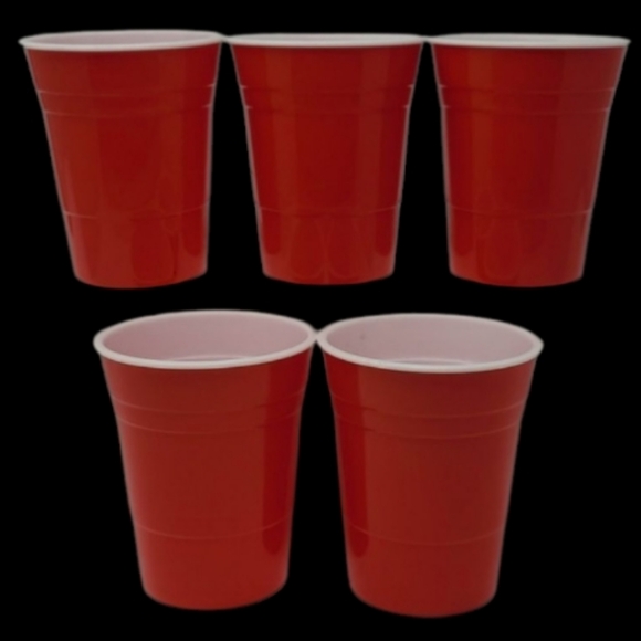 5 SNAP-ON TOOLS RED SOLO THICK PLASTIC REUSABLE CUPS - Picture 2 of 8